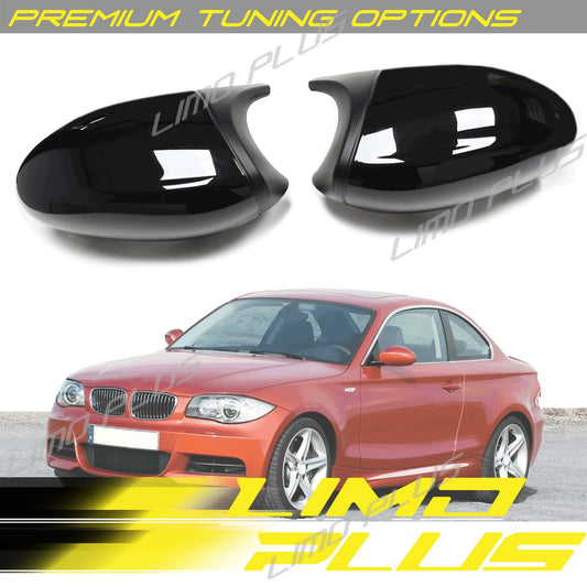 M3 Style Glossy Black Side Mirror Cover Caps for BMW E90 E91 E92 E93 Pre-LCI