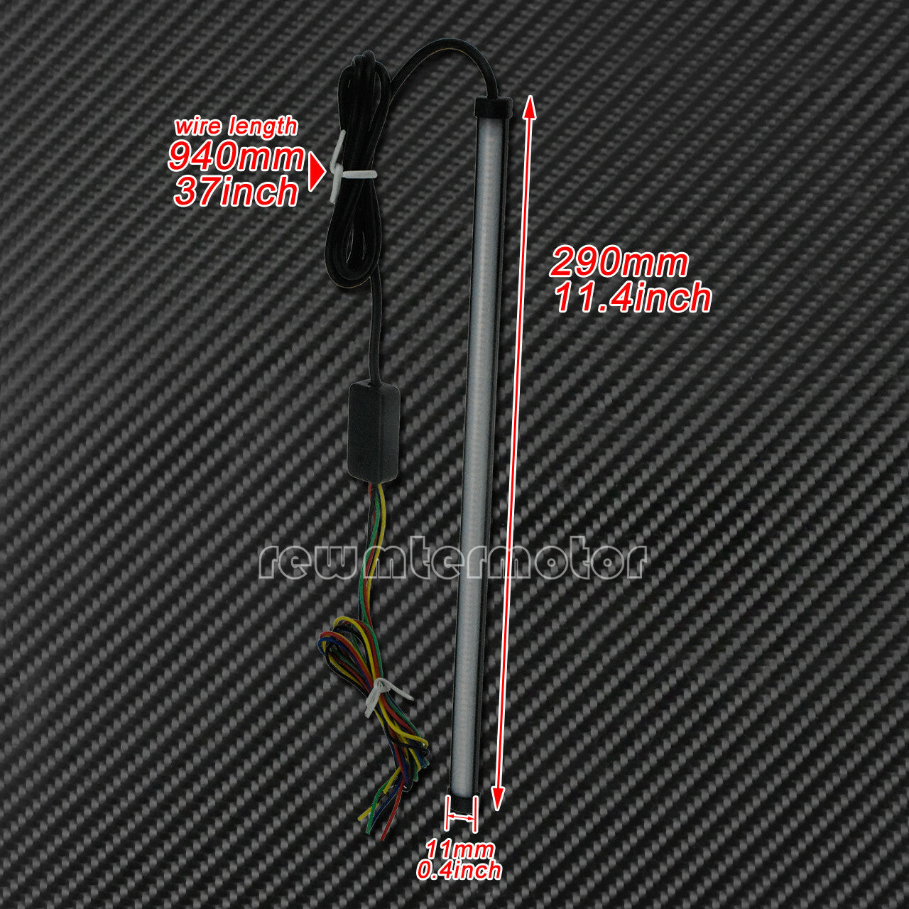 Motorcycle Flexible Flowing Turn Signal Brake Tail LED Light Fit for BMW ATV