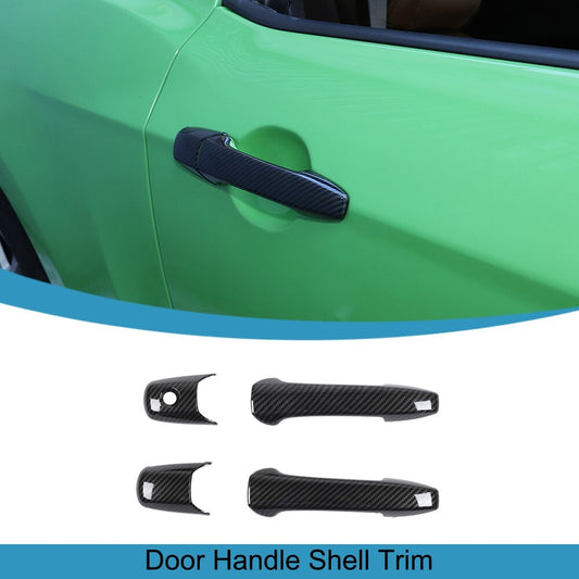 2PCS Door Handle Shell Decor Cover Trim for Ford for Mustang 2004-2014 Accessories