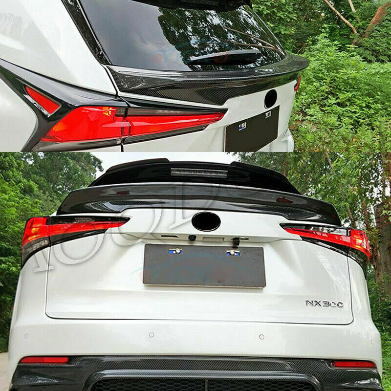Carbon Fiber Trunk Spoiler Middle Wing Lip for LEXUS NX200T 300H 300 2015-2017