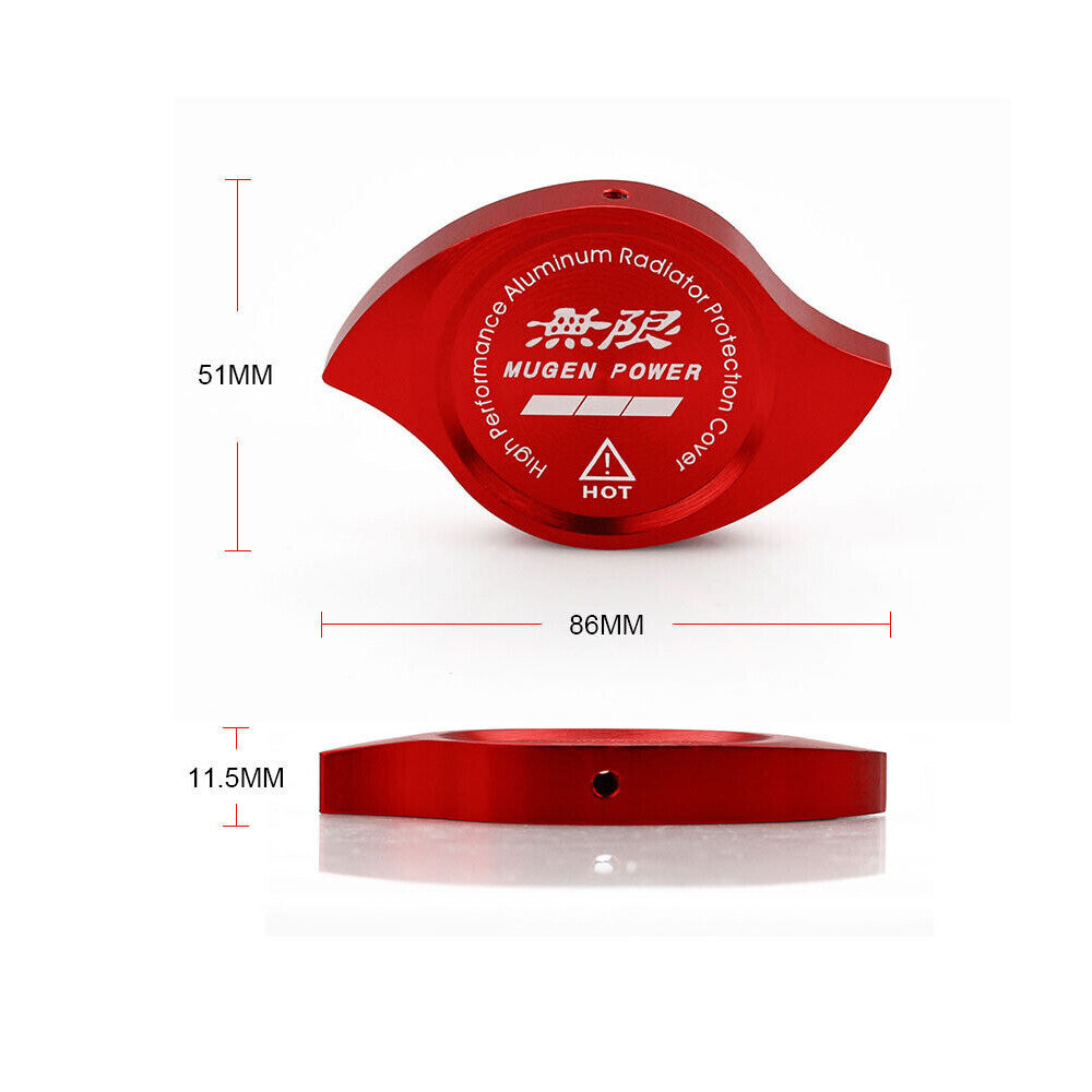 Red JDM Aluminum Racing Engine Oil Filler Cap+ Radiator Cap for Honda for Acura