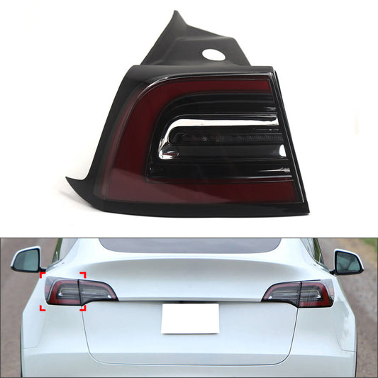 Left Tail Lamp Outer Rear Lights 4 Pins for Tesla Model 3 for Model Y 2020-2023