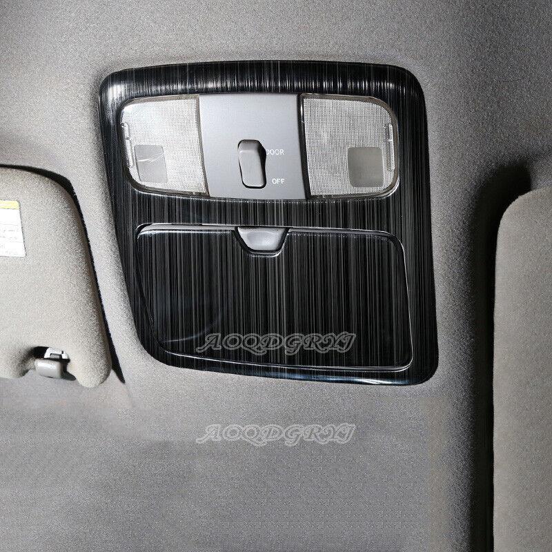 Black Car Roof Reading Lamp Light Cover Trim for Toyota Prado FJ120LC120 2003-09