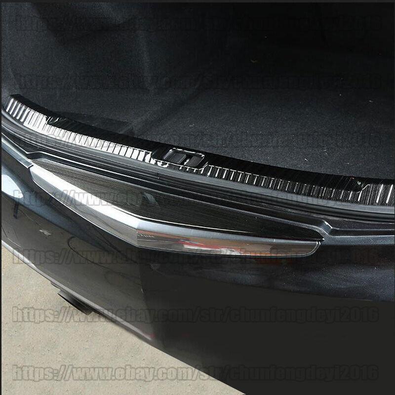 Black Chrome Rear Bumper Trim Stainless Insert for CADILLAC ATS 4DR 2013-2018