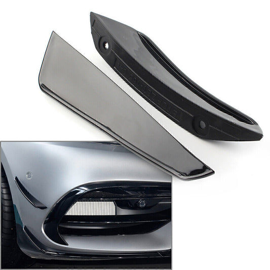 Front Bumper Lip Splitter Spoiler Side Canards for Benz A-Class W176 2016-2018