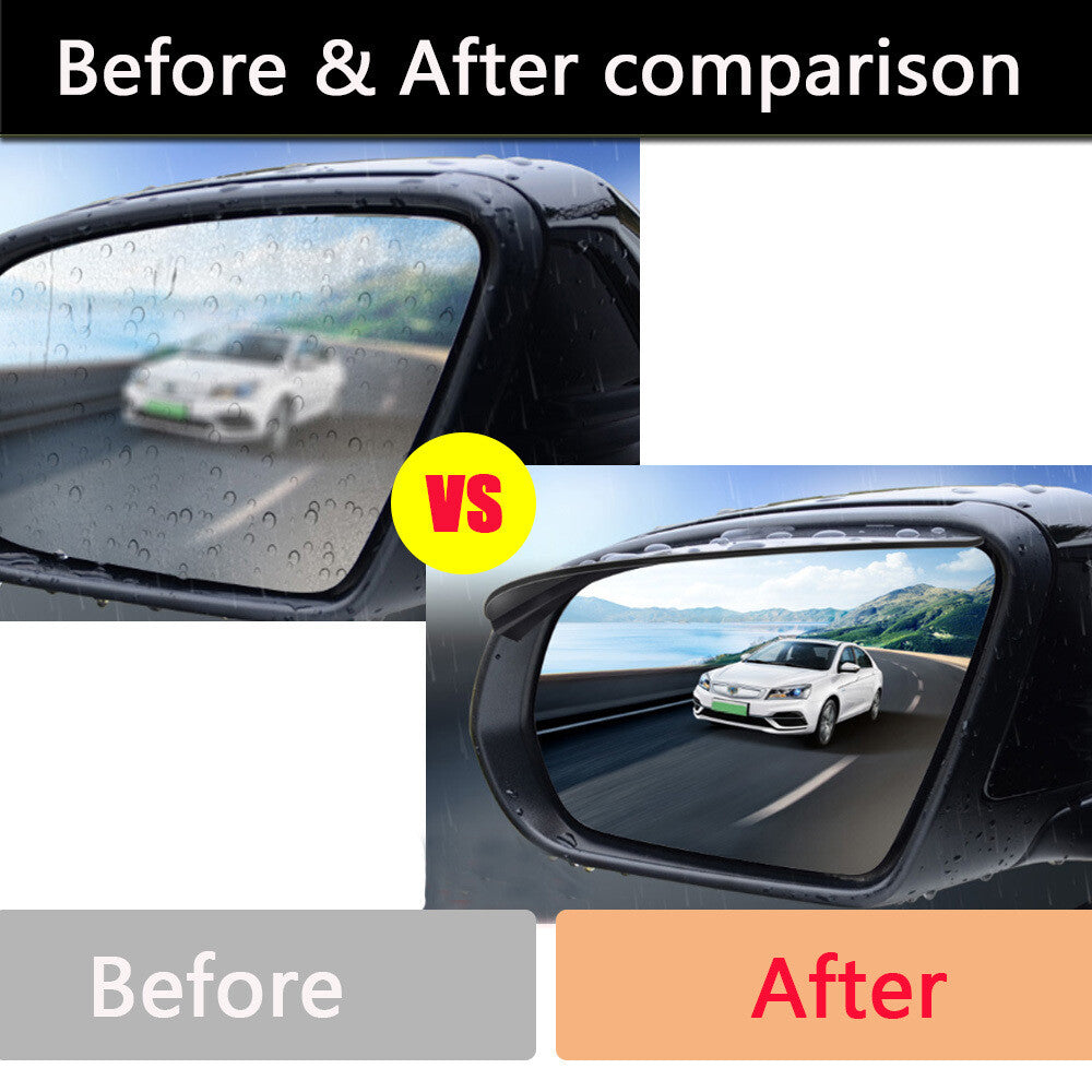 2pcs Car Rearview Mirror Rain Eyebrow Protector Rain Cover Rearview Mirror Shade
