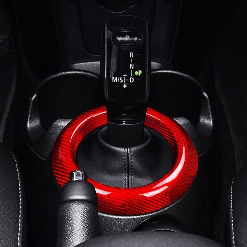 Carbon fiber gear shift cover trim for Mini Cooper F60 Countryman 17-2022
