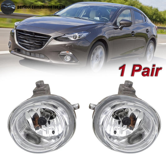 1. Dual front bumper fog lights. Fog lights are suitable for Mazda 3/Axela and for Mazda 2/5/6/Atenza.