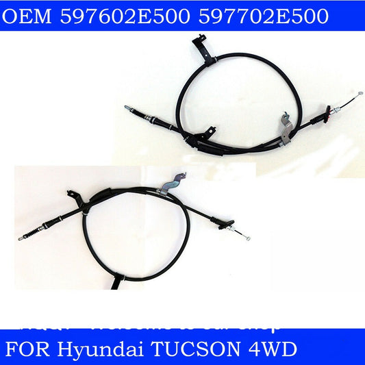 Two-pack of parking brake cables, rear LR, suitable for Hyundai for Tucson 2005-2009 4WD 597602E500