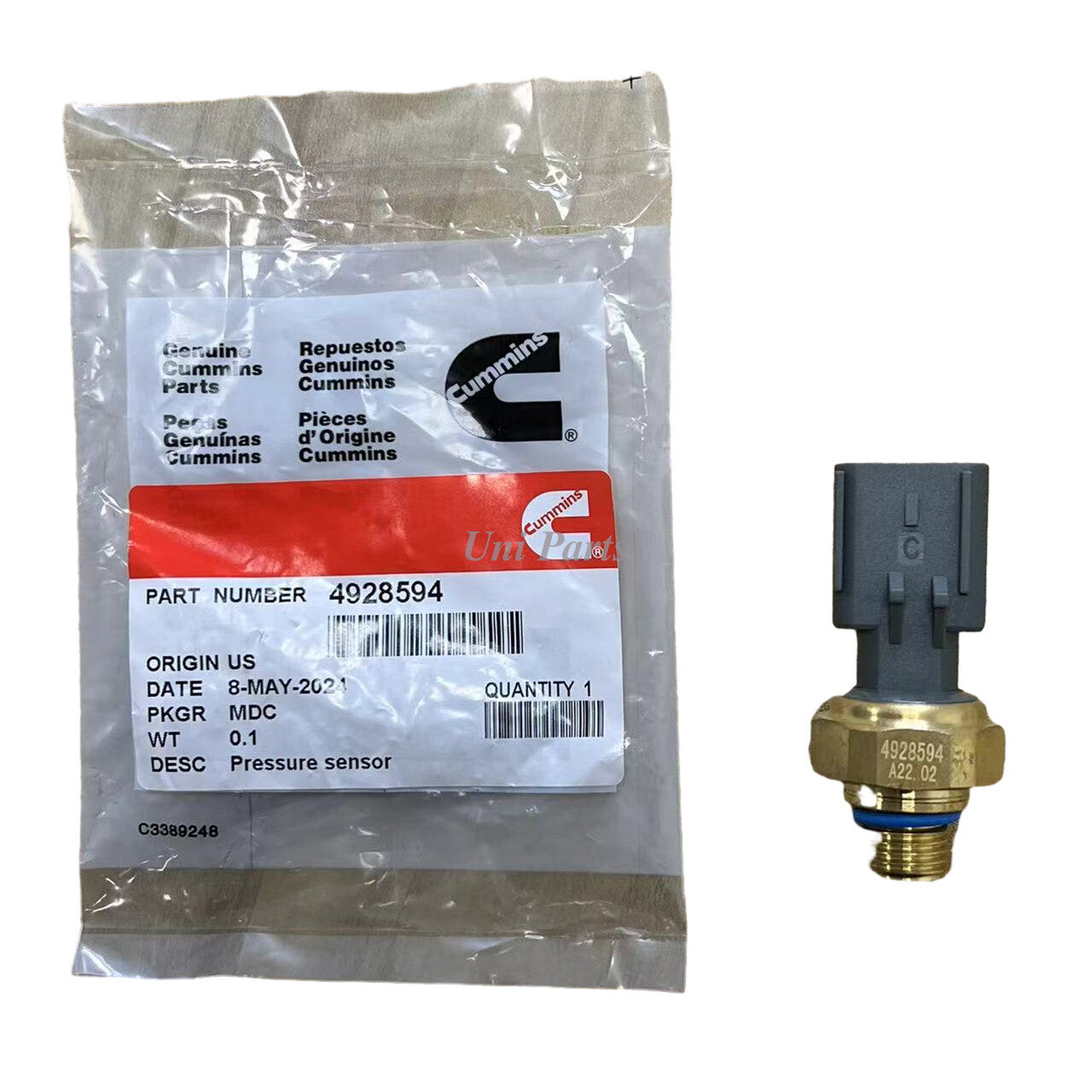 4921497 Equipment Manufacturer Exhaust Gas Pressure Sensor; 4928594 Suitable for Dodge for Ram Series
