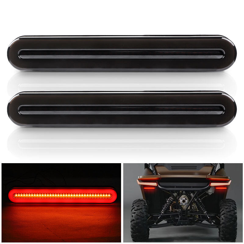 2PC Car Truck LED DRL Flowing Light Bar Turn Signal Stop Brake Tail Strip Lamp