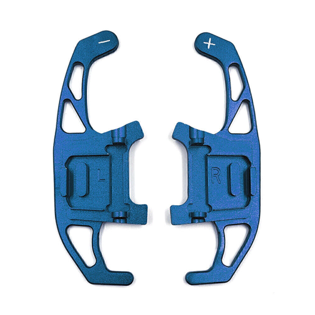 2xSteering Wheel Shift Shifter Paddle Fit for VW for GOLF R GTD GTE MK7 2013-18 Blue
