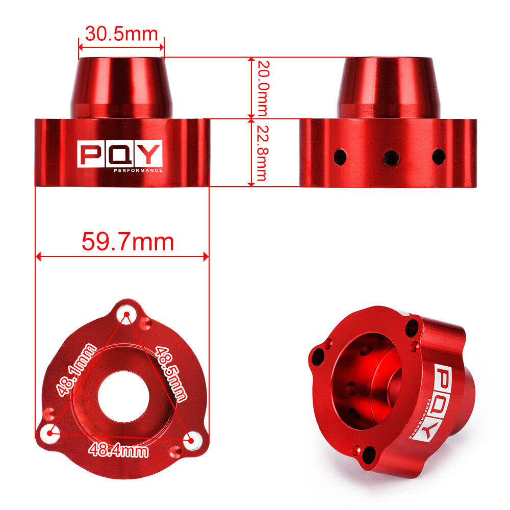 Turbo Blow Off Valve Adapter BOV Red for VW GTI for Golf Mk7 / for Jetta A3 1.8T 2.0 1.3