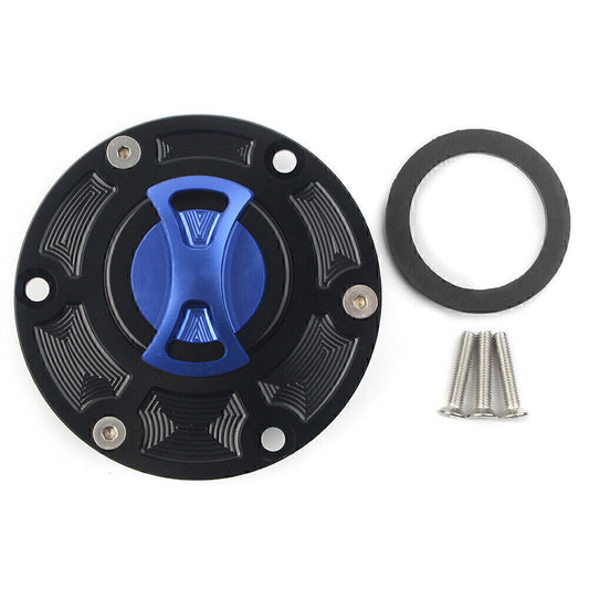 For RS125/RS250 RSV1000 Tiger 800 Fuel Gas Tank Cap Cover Blue UK