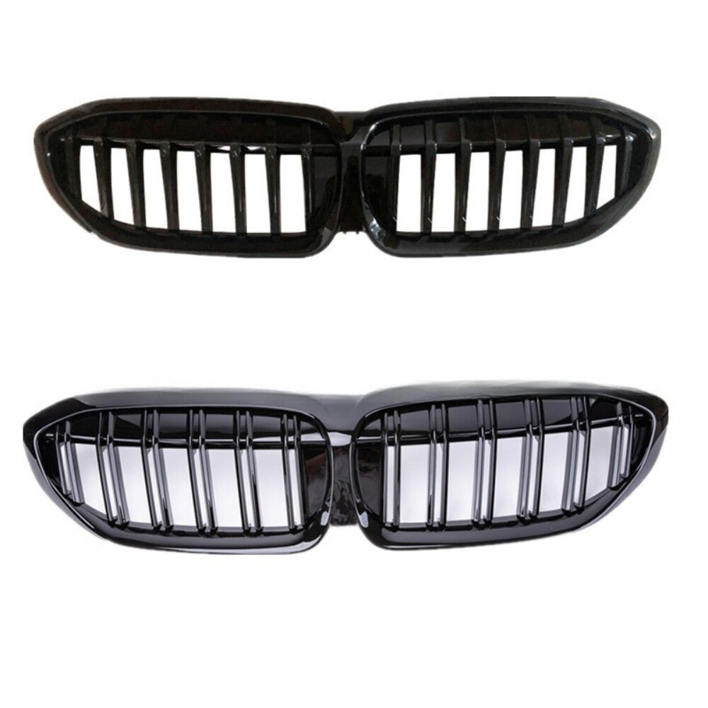 for BMW G20 330i M340i 2019-2022 Front Kidney Grill Grille Gloss Black Diamond