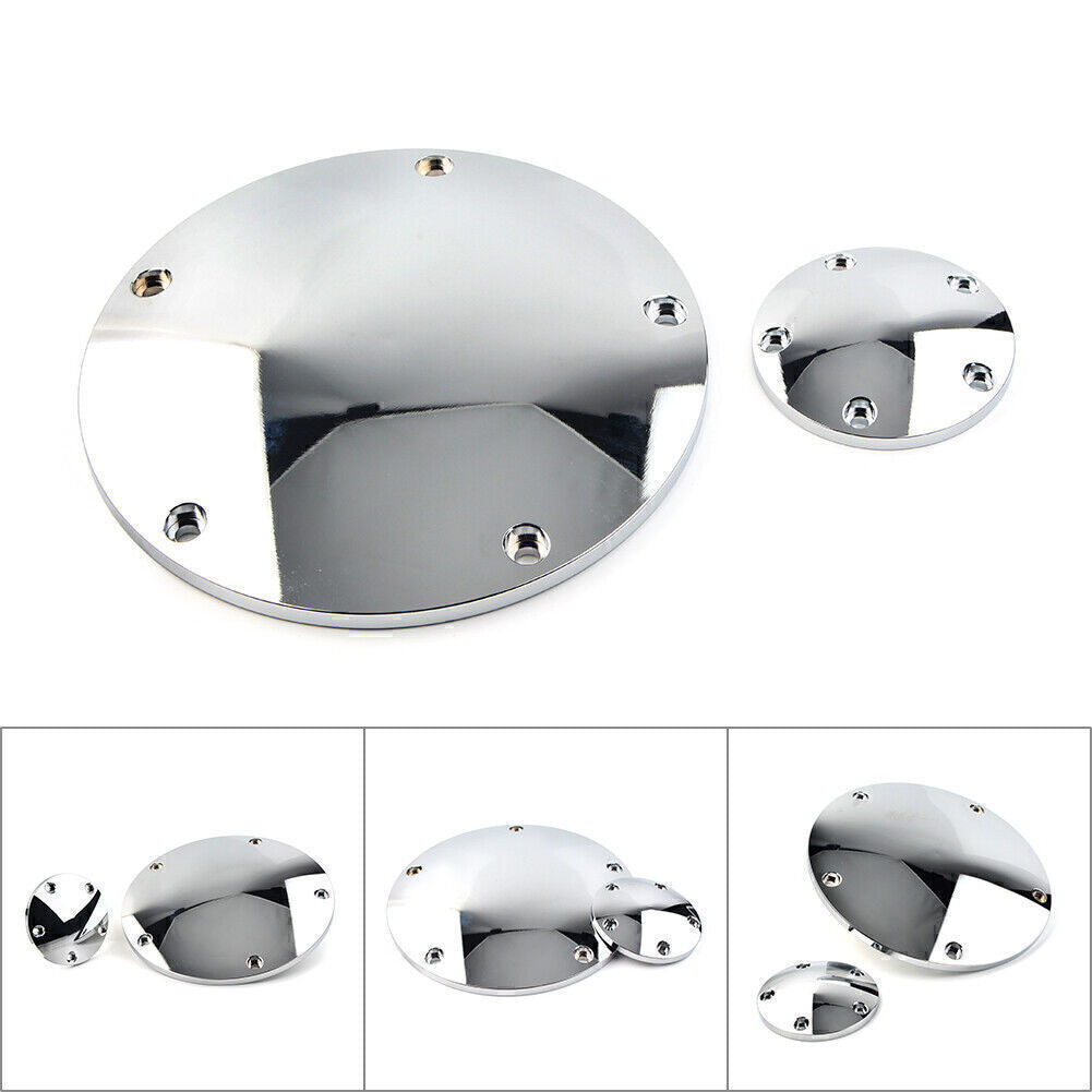 5-Hole Smooth Domed Derby Timing Timer Cover Fit for Harley Road Glide Custom FLTRX