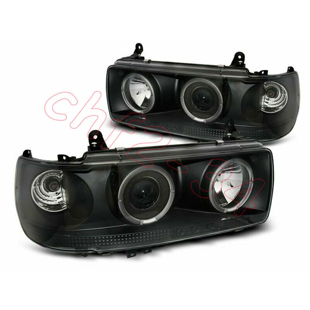 Front Lamp Headlights Assembly for Toyota for Land Cruiser Fj 80 1990-1997 Black LHD