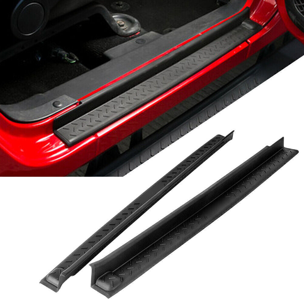 Front Door Sill Entry Guard 2-Door Cover Step Fit for Jeep for Wrangler JK 2007-2017