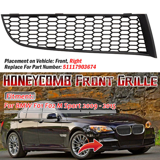 Front Right Bumper Lower Fog Light Grille Cover for BMW F01 F02 M Sport 2009-15