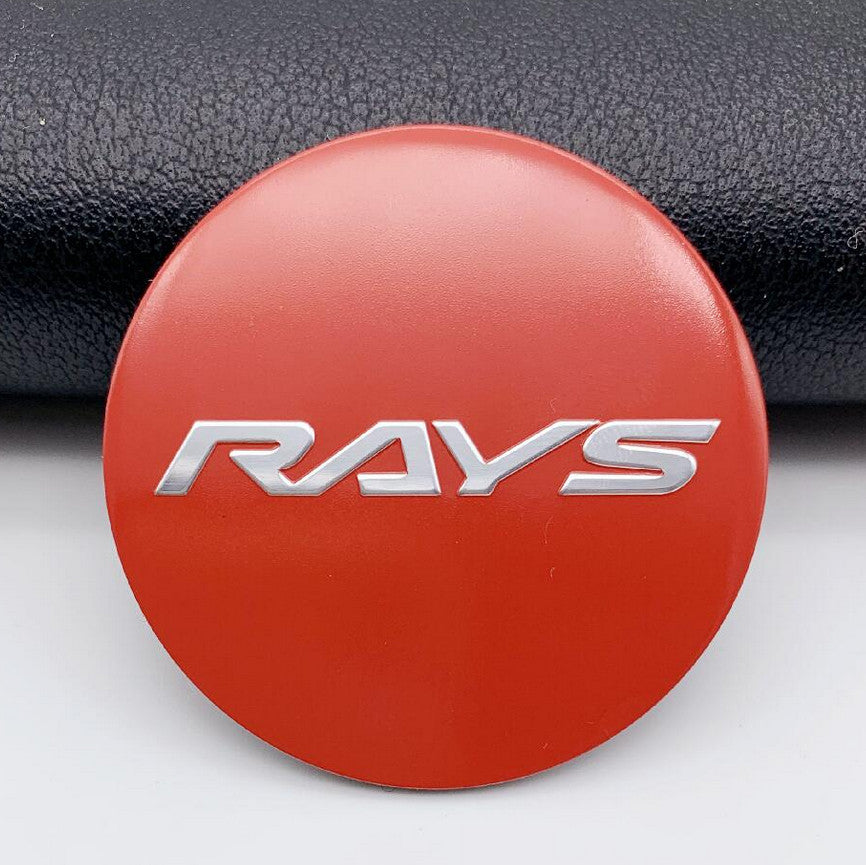 4x45mm Light Red Wheel Center Sticker, Wheel Hub Sticker, Edge Sticker