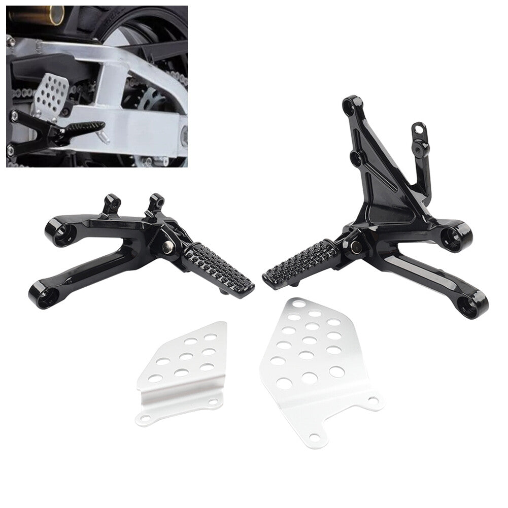 Front Driver Foot Pegs Footrest Bracket Set for Honda CBR1000RR CBR 1000RR 04-07