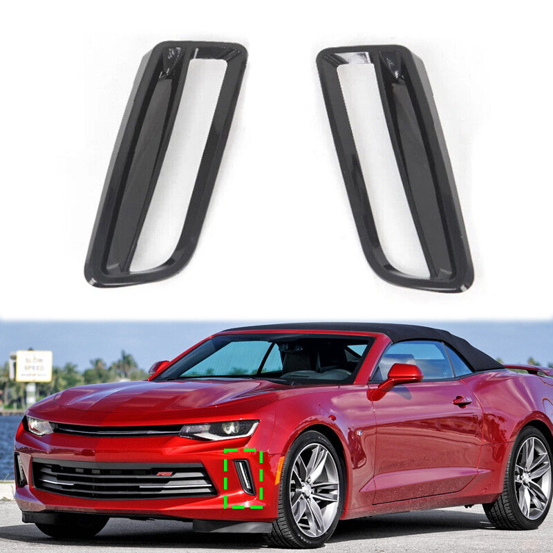 for Chevy Camaro ZL1 RS 1LT 2016-2019 Fog Light Cover Foglight Frame Shade Black