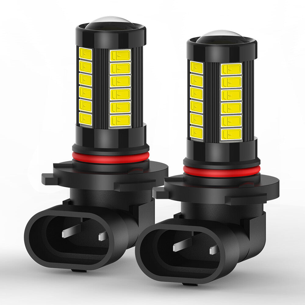 AUXITO 9005 HB3 LED bulb, 33SMD, high brightness, 6000K, cool HID white light.