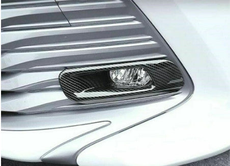 2x Fog Light Lamp Frame Cover Carbon Fiber Front Trim for Toyota for Camry 2018-2021