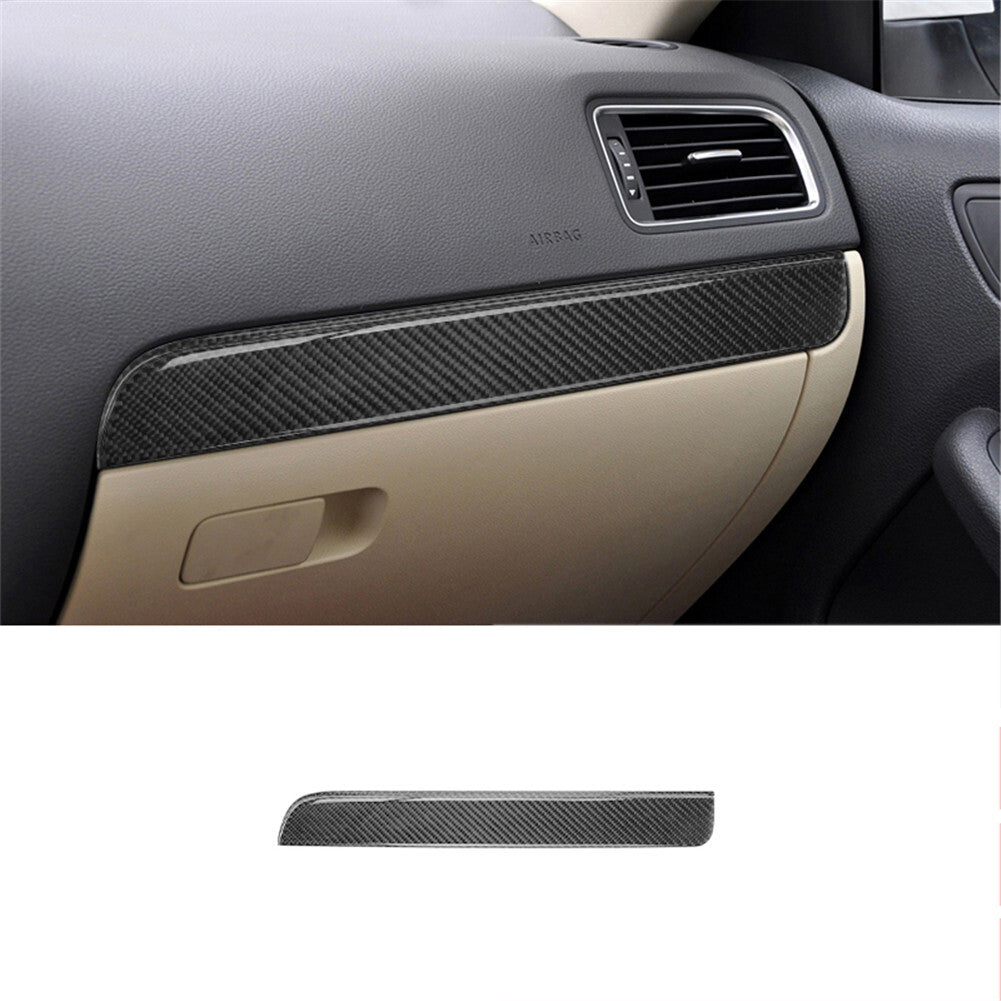 Carbon Fiber Passenger Dashboard Bezel for Volkswagen for Jetta Sedan 2011-2014
