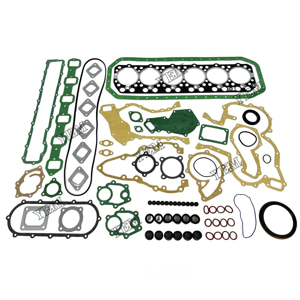 FE6 full gasket kit for Nissan diesel engines; for Nissan time-lapse gasket kit.