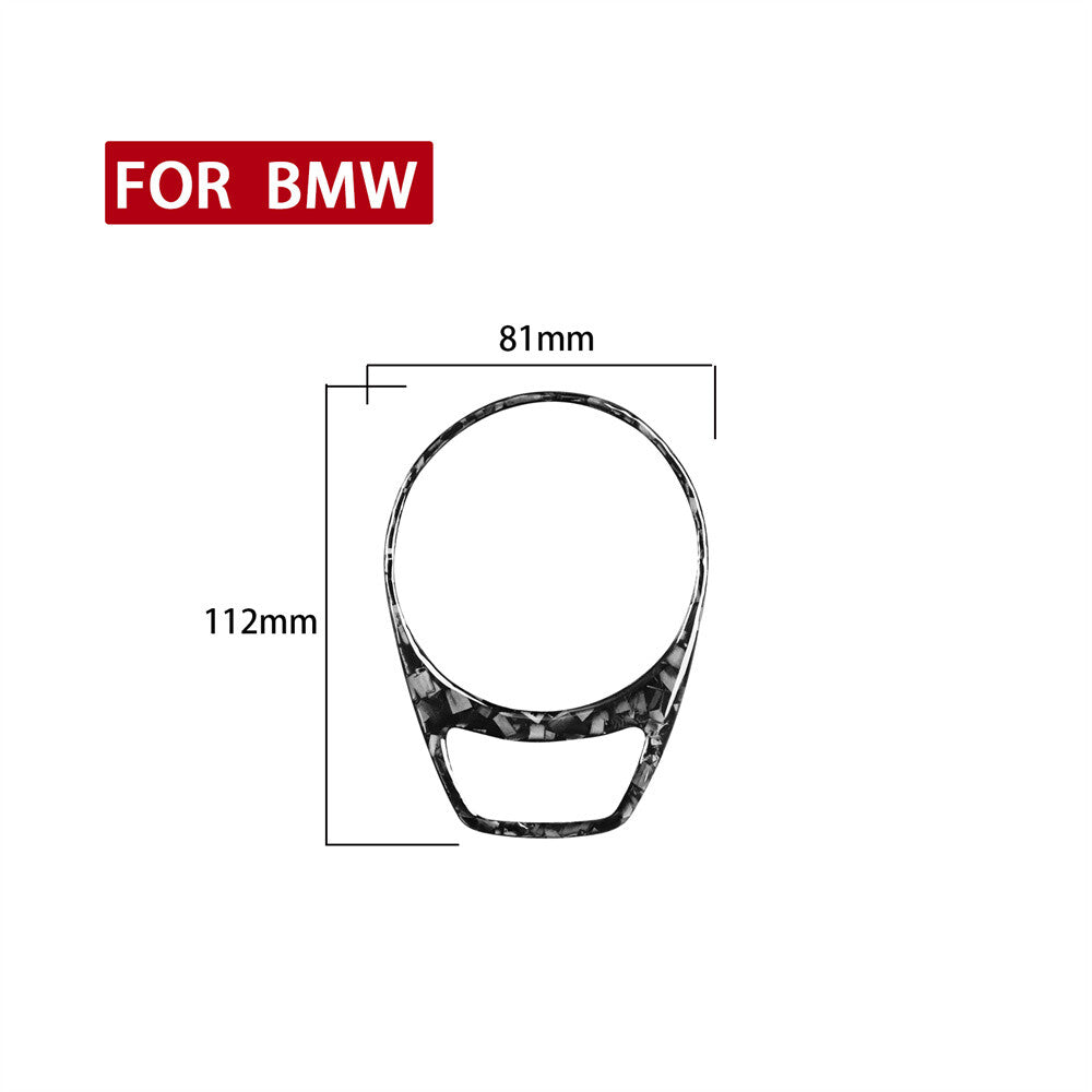 Forged Carbon Multimedia Knob Radio Button Trim for BMW 6 series E63 E64 2004-10