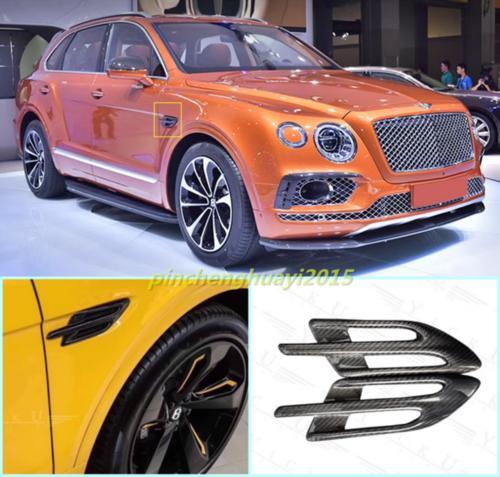 Suitable for 2017-2020 for Bentley for Bentayga . Dry carbon side ventilation grille mesh cover.
