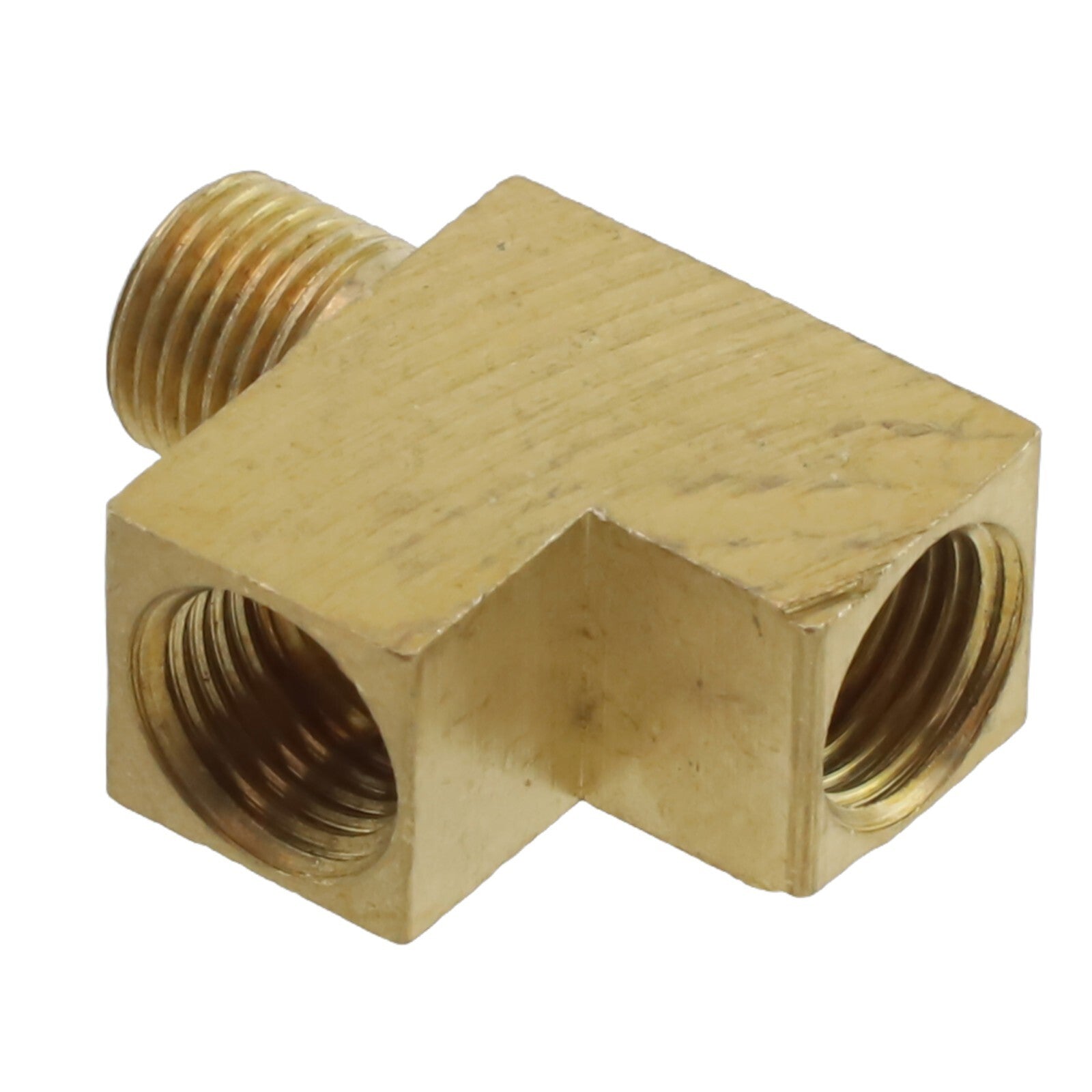 Brass T-distributor M10x1 Angle Adapter for Oil Pressure Sensor Connection