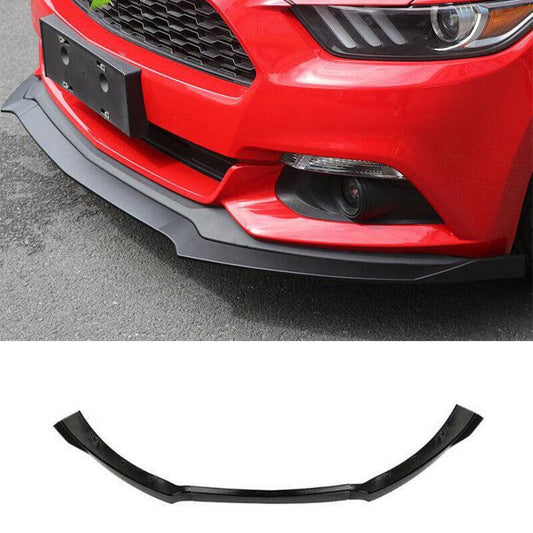 Front Bumper Lip Chin Spoiler 3PCS Fit for Ford for Mustang 2015-2017 Matte Black