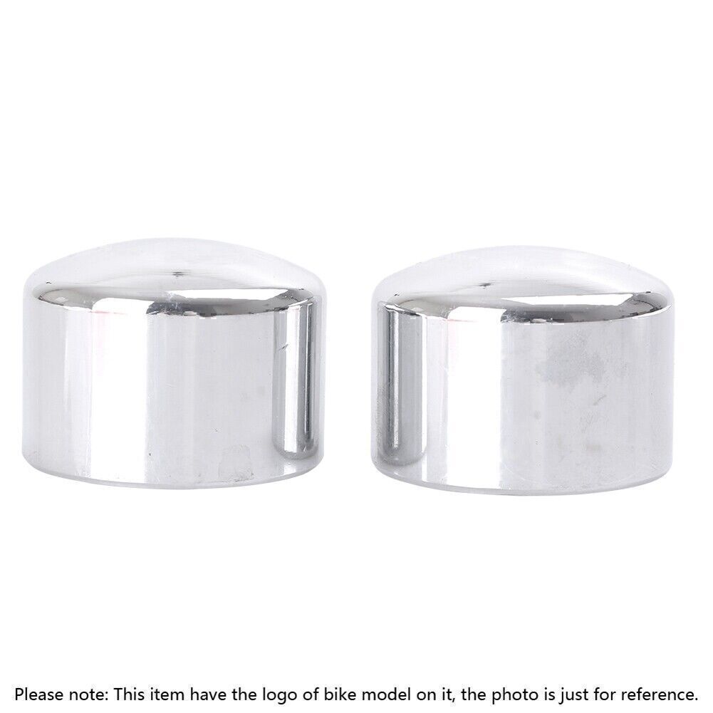 2pcs Front Axle Nut Covers Universal Fit for Harley Davidson Choppers