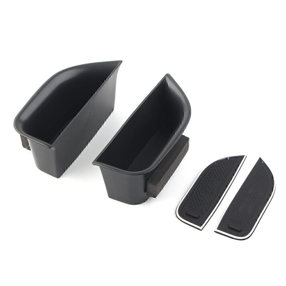 Car Rear Door Handle Armrest Storage Box Tray Bin Kit Fit for Lincoln MKZ 2014-2016