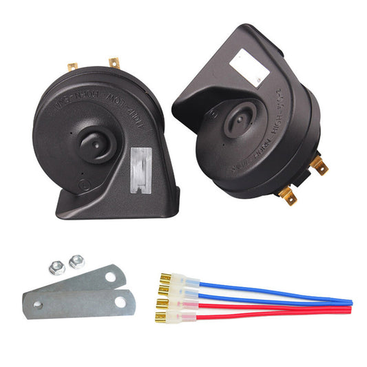 2x 410Hz/510Hz Snail Horn 110-125DB For Car Motorcycle Truck Waterproof US Stock