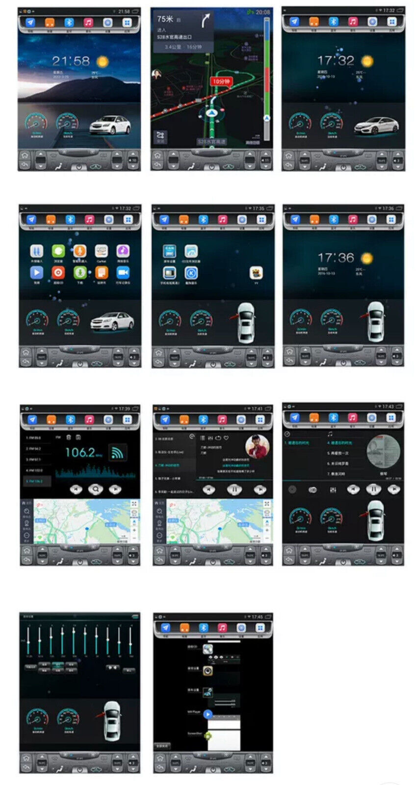 Radio Wifi GPS Navigation Car 12.1 2016~2022 for Toyota Fortuner Hilux Android