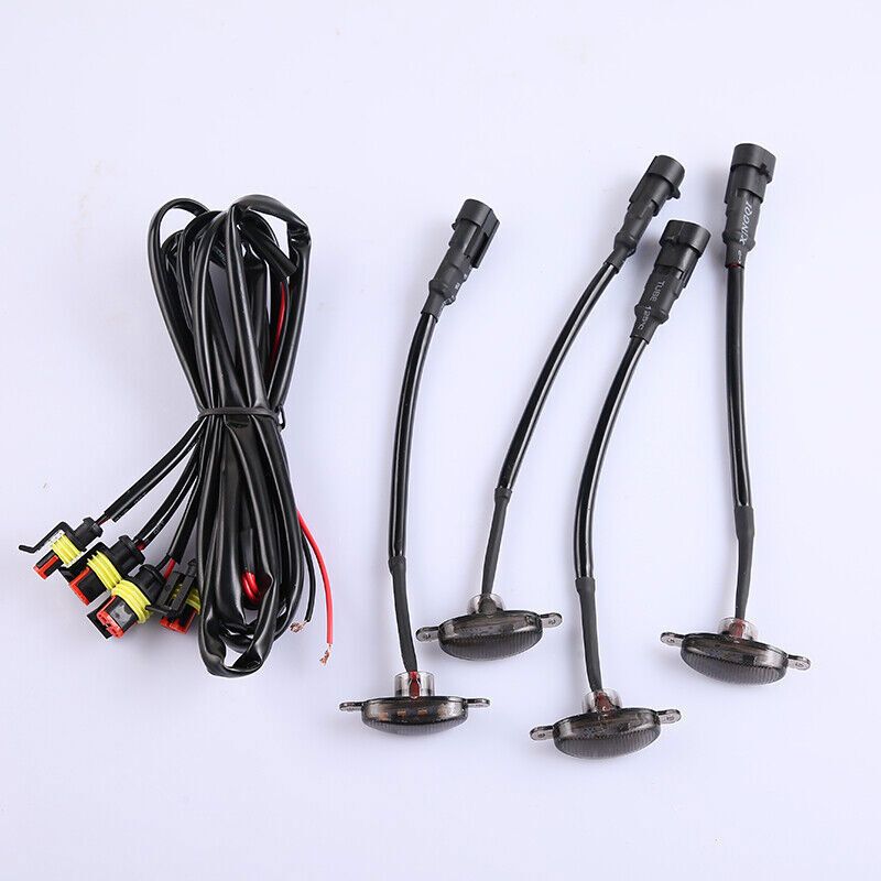 for Ford Escape 2017-2019 smoke Style Front Grill LED Marker Light Kit