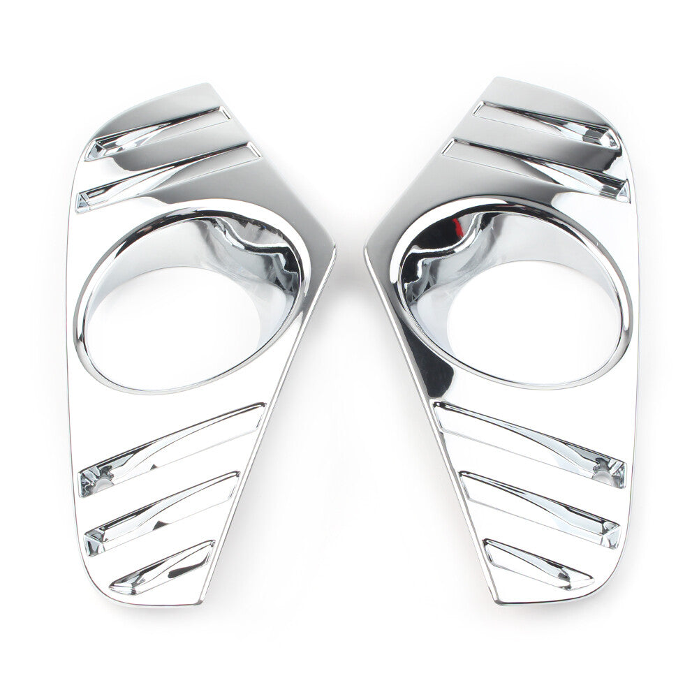 Front Fog Light Lamp Cover Trim Decor for Toyota New RAV4 2019 2020 2PCs Chrome