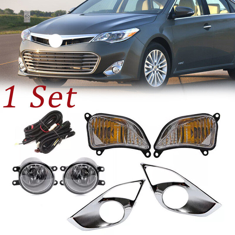 Front Fog Lamp+Turn Signal Light+Lamp cover Set for Toyota for Avalon 2013 2014 2015