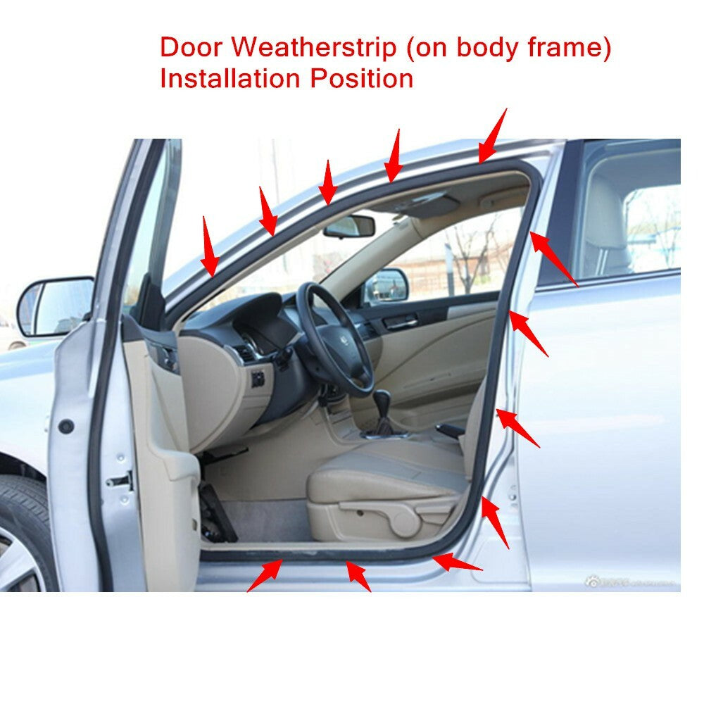 Front left door rubber Weatherstrip body sealant for Honda Accord sedan 03-2007