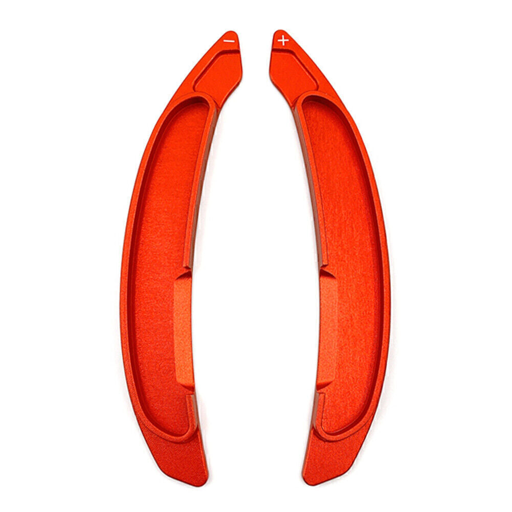 Red Aluminum Alloy Steering Wheel Paddle Shifter Extension for Mitsubishi Lancer