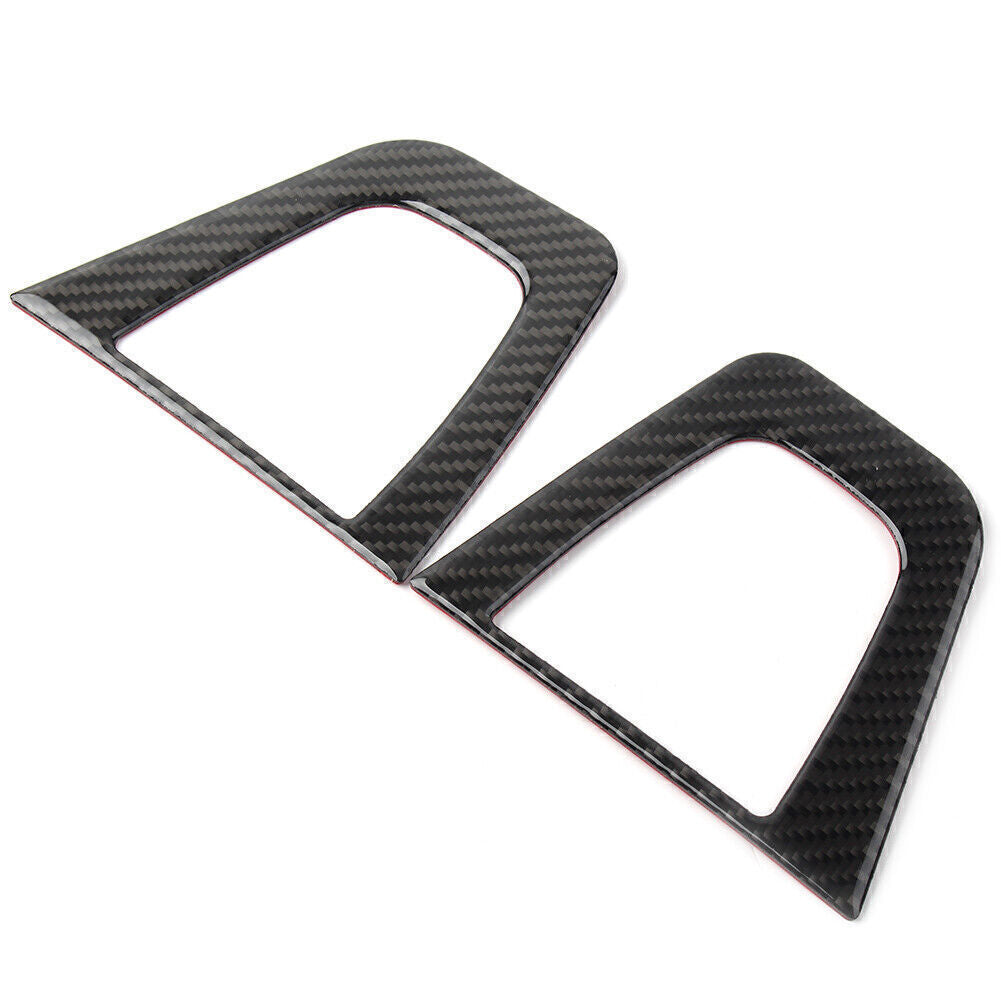 Console Both Side Speaker Frame Trim Carbon Fiber for Subaru Forester 2013-2018