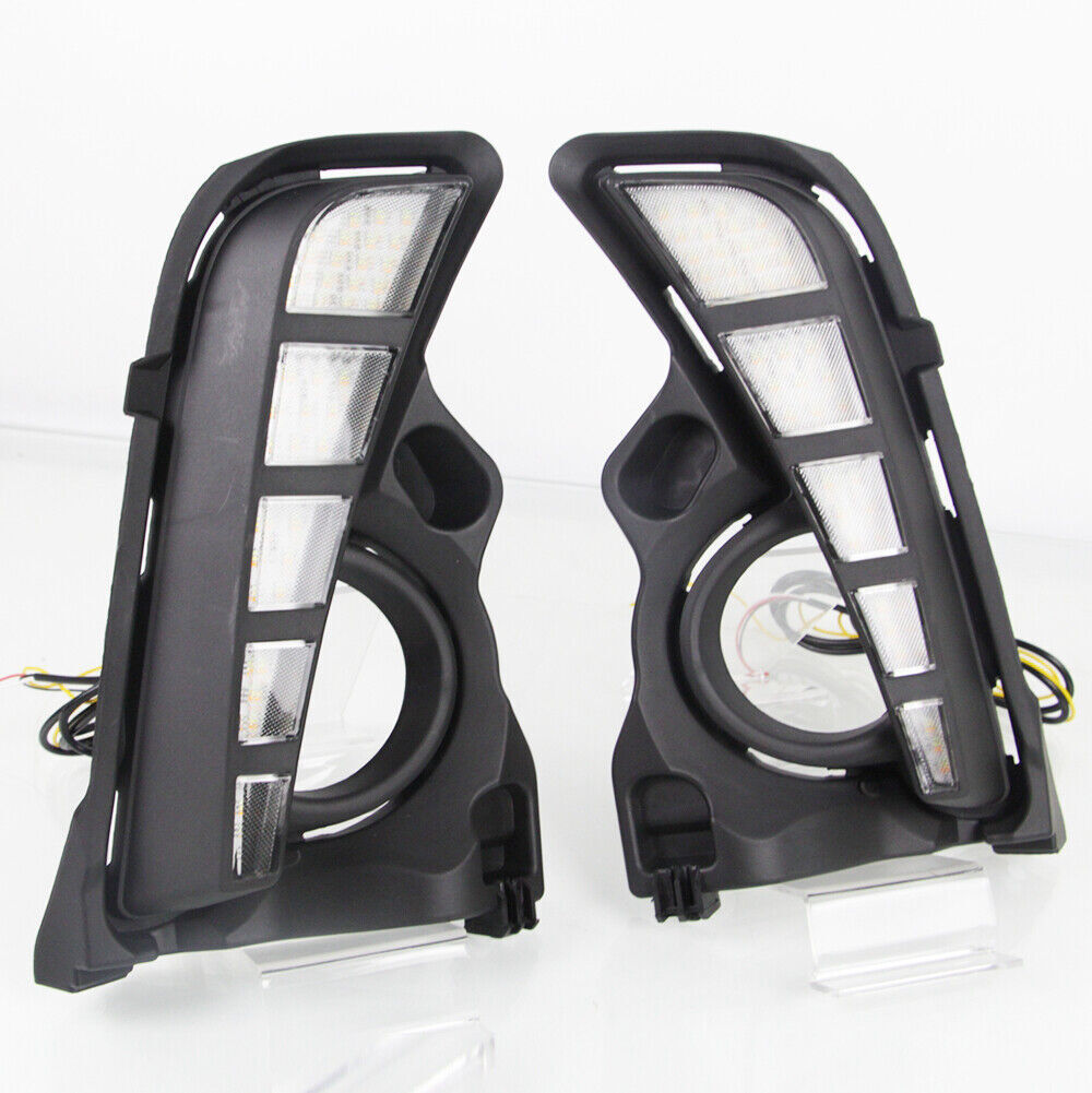 for Toyota Highlander 2017-2019 LED DRL Daytime Running Lights Driving Fog Lamps