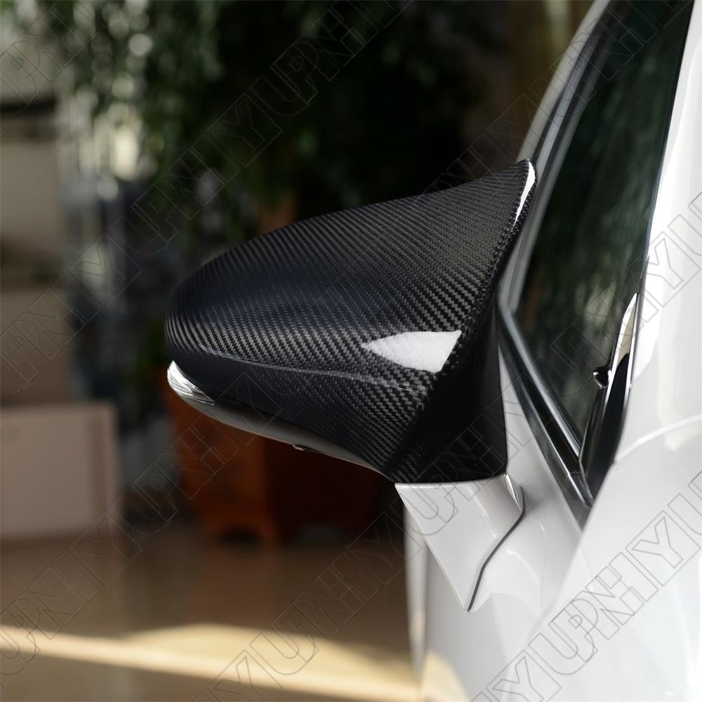 M Horn Style Carbon Fiber Side Mirror Cover Cap for Lexus IS200 300 350 14-2020