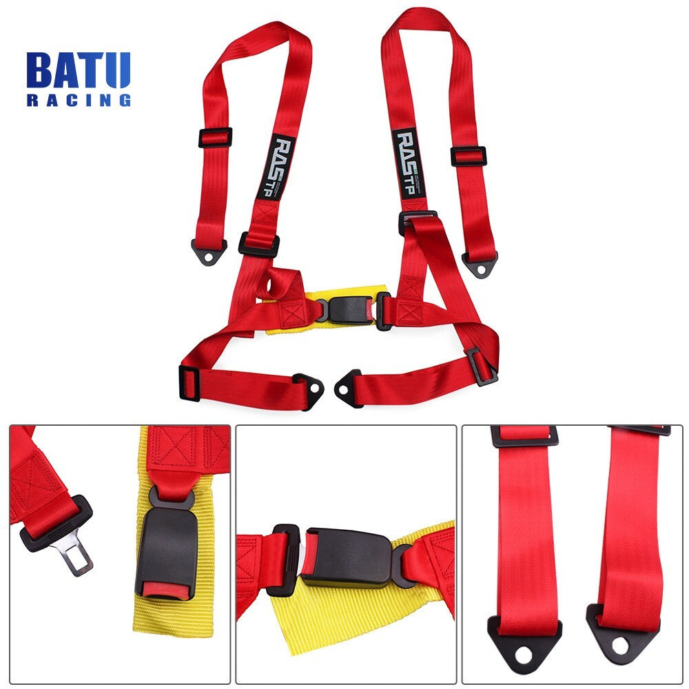 2 4 Point Racing Harness Universal for Seat Belt Safety Strap For UTV ATV Go-Kart