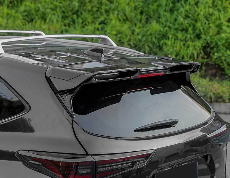 Black Gloos Tail Trunk Lip Wing Bar for Toyota Highlander 20-22 Rear Spoiler