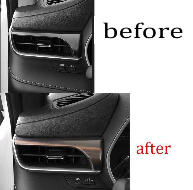 Fit for Toyota Highlander Wood Grain Middle Console Dashboard Strip Trim 2020-22