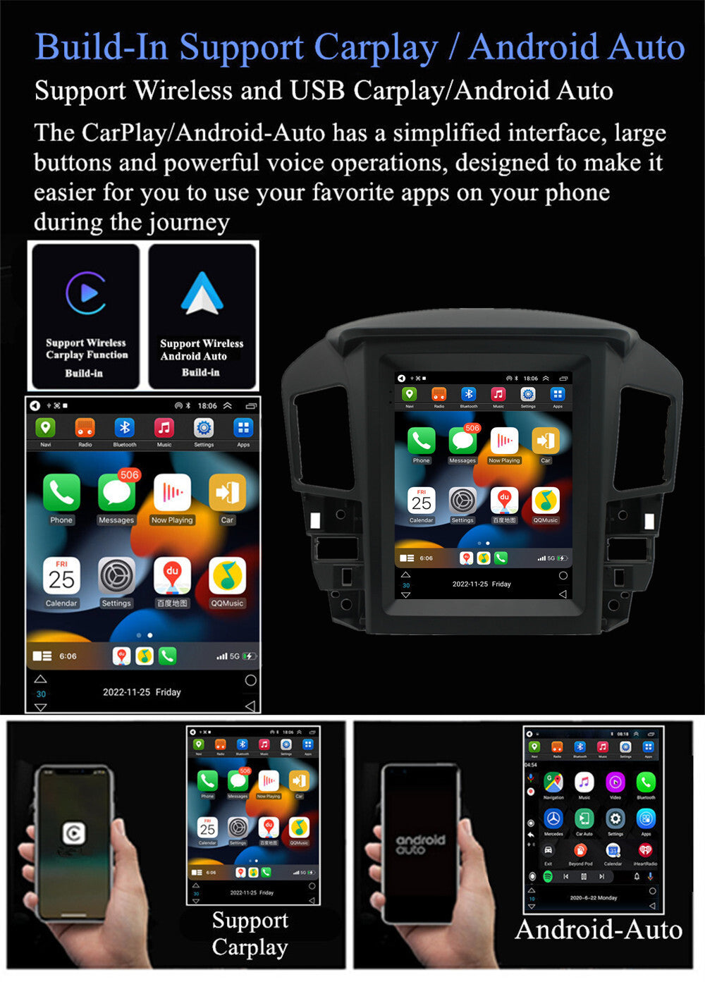 For 1997-2003 for Lexus RX300 Carplay Stereo Radio GPS Navigation WIFI FM 9.7 2+32G